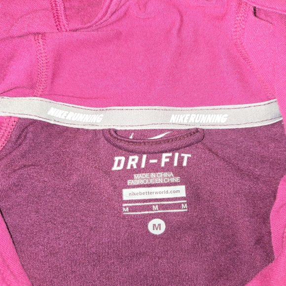 Nike Dri-FIT Running Shirt Pink & Purple [Size Medium] Athleisure Clean Girl - Picture 2 of 9